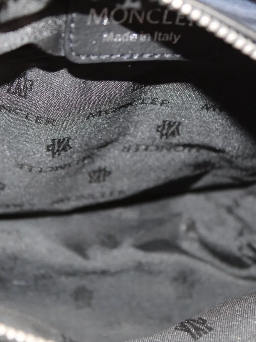 Moncler Nylon Black Backpack Rabbit Fur Trim